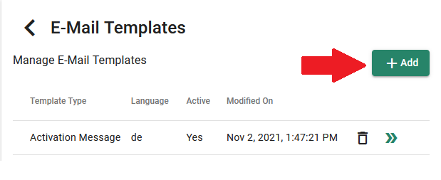Create E-Mail Template